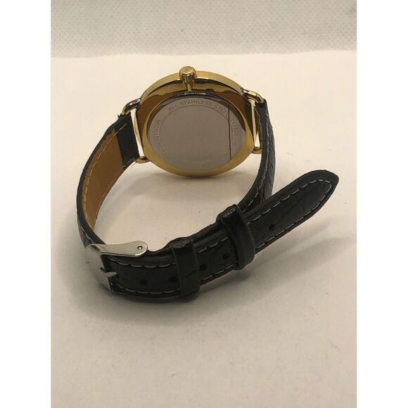 Michael Kors MK2737 Women's Black Leather Analog White Dial Quartz Watch OP421 - Picture 9 of 9